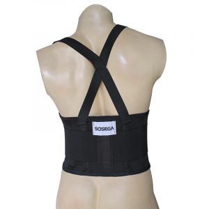 1 protector lumbar, cinturón de trabajo con soporte y cintura ajustable,  arnés lumbar para cargas pesadas.